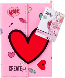 Mini kosmetická taštička z umělé kůže s magnetickým zapínáním