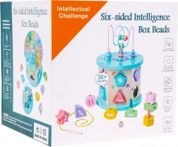 Dřevěná multikostka vzdělávací hračka 4v1 pro děti