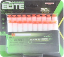 Svítící pěnové náboje s přísavkou – sada 20 ks
