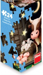 Puzzle Dino Zvířátka na farmě 24 dílků