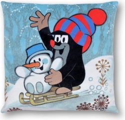 Moravská ústředna polštář Krtek a zima 30 × 30 cm - 1 kus