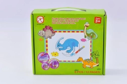 Mac Toys Puzzle Dinosauři s Vodním Malováním