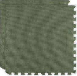 Pěnová podložka HUMBI 120×60, velké voděodolné puzzle, bezpečné, 2 ks, khaki