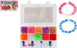 Kreativní sada Loom Bands na výrobu náramků, 2400 dílků