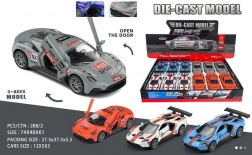 Auto kovové na zpětné natažení 12 cm