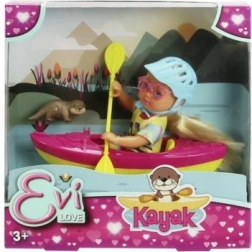 Panenka Evi Love s kajakem a doplňky