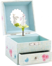 DJECO hrací skříňka se zajíčkem – zelená