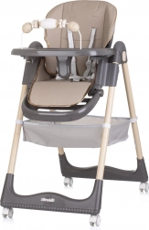 Chipolino jídelní židlička First Spoon Macadamia