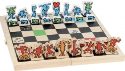 Vilac šachy KEITH HARING – dřevěná skládací sada