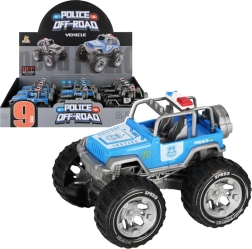 Terénní policejní auto – monster truck 13 cm