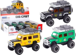 kovový terénní vůz 1:32 se světly a zvuky, setrvačník