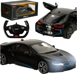 rc auto RASTAR bmw i8 1:14 s otevíracími dveřmi – černé