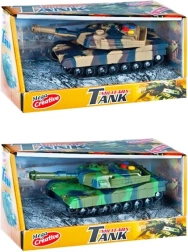 Tank na baterie se zvukem a světlem