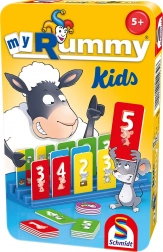 Dětská karetní hra SCHMIDT MyRummy Kids v plechové krabičce