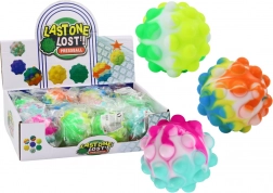 Svítící senzorická míček s výstupky 6 cm