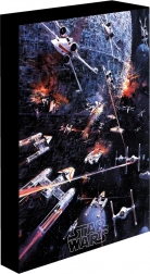 Svítící LED obraz 30x40 cm Star Wars