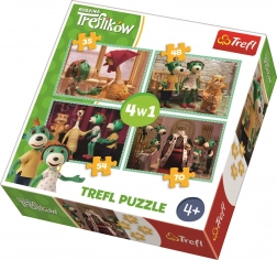 Puzzle Treflíci 4v1 s různou obtížností