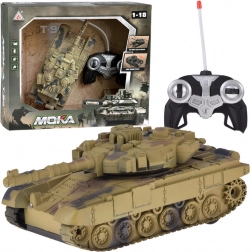 Rc tank s otočnou věží, světly a realistickými zvuky