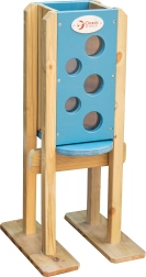 Dřevěný písečný panel do pískoviště CLASSIC WORLD žlutý od 3 let