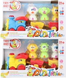 Zábavný vláček se zvířátky na baterie