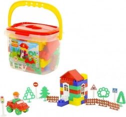 Stavebnice v kontejneru 52 dílů