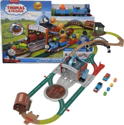 Fisher-Price Tomáš a přátelé železniční dráha Doručení sudů nalož a vystřel s lokomotivou Tomáš