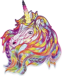 Dřevěná skládanka Duhový Jednorožec