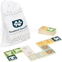 Dřevěné domino Lesní zvířátka