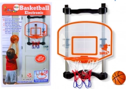 Domácí basketbalový koš s míčem a pumpičkou, nastavitelná výška