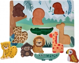 Dřevěný 3D puzzle Safari Zvířata