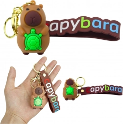 Přívěsek Kapybara s želvou