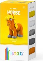 Modelovací hmota HEY CLAY – zvířata, sada 18 kelímků