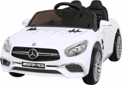 Dětské elektrické autíčko MERCEDES-AMG SL 65 S, bílé, s dálkovým ovládáním