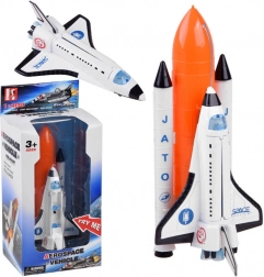 Kosmická loď s raketou světelné a zvukové efekty