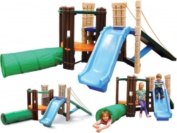 dětský zahradní prolézací set se skluzavkou little tikes seek & explore adventure climber