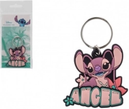 gumový přívěsek na klíče lilo & stitch angel 5 cm