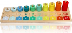 Dřevěná počítací a přiřazovací deska 1–10 LELIN
