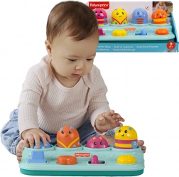 Fisher-Price aktivní vyskakovací hračka pro miminka – tlač, posouvej a otáčej