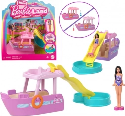 Mini loď s klouzačkou a bazénkem MINI BARBIE LAND od Mattel