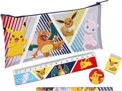 Penál Pokémon s doplňky 19 × 11 cm