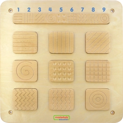 Masterkidz smyslová nástěnná tabule – rozpoznávání textur