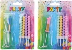 Párty svíčka číslo 1 s 4 svíčkami