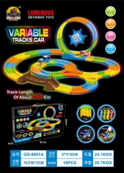 Závodní svítící autodráha VARIABLE, 179 dílů