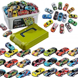 Sada závodních autíček WOOPIE v krabičce 50 ks