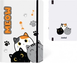 Zápisník A5 s tvrdou obálkou s kočkami 96 listů