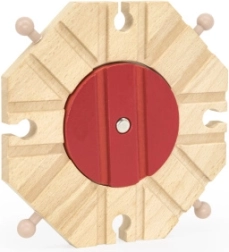 Dřevěná točna s 8 výjezdy pro vláčkodráhu