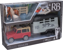 Royal Breeds kůň s autem, přívěsem a ohrádkou