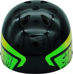 Cyklistická helma Dazzler černá se zeleno-žlutými prvky – velikost M