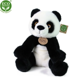 Plyšová panda sedící 27 cm eco‑friendly
