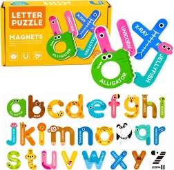 Magnetické puzzle – edukativní písmenka abecedy (26 ks)
